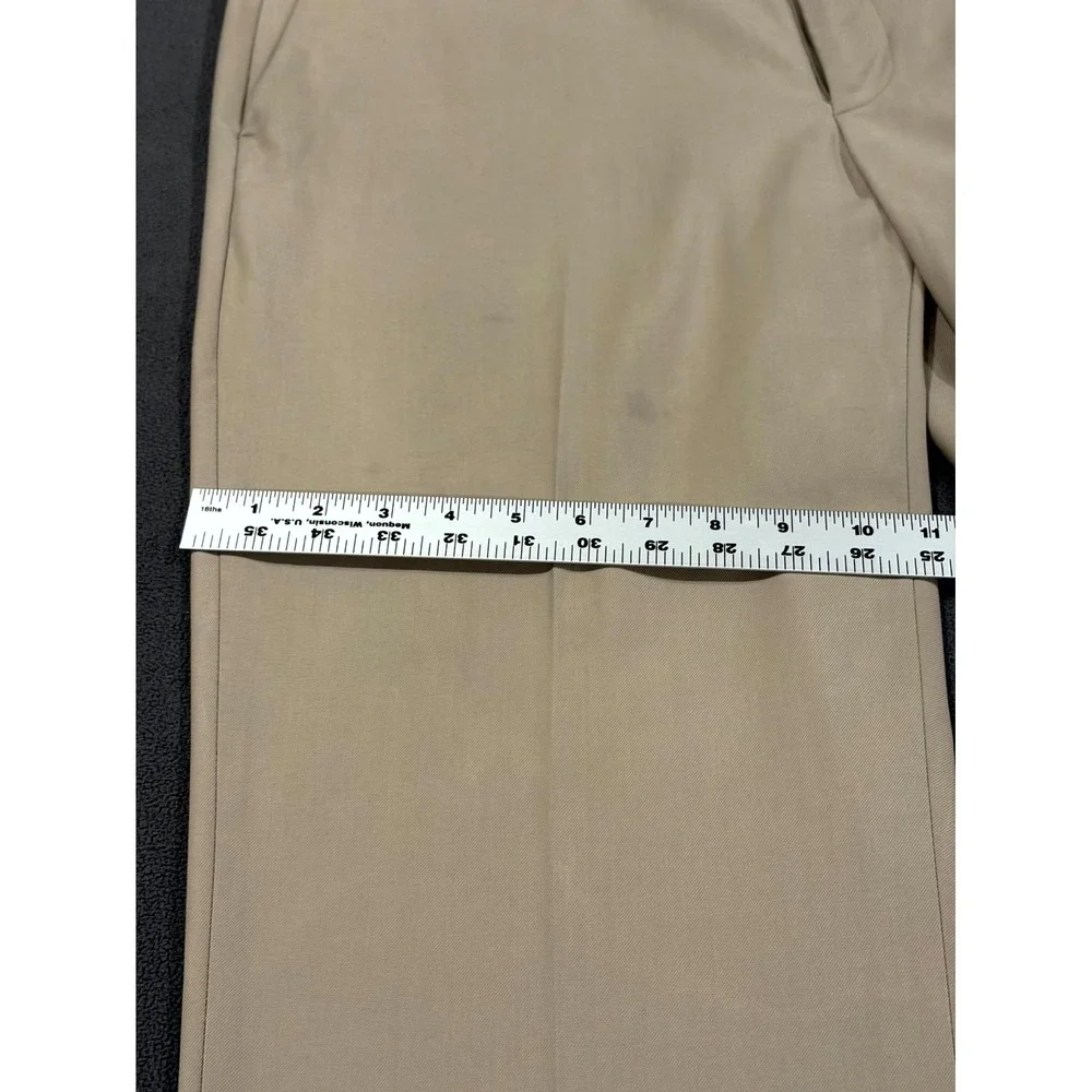 Axist Chino Pants Men 36x30 Beige Flat Front Mid Rise Straight Leg Slash Pockets